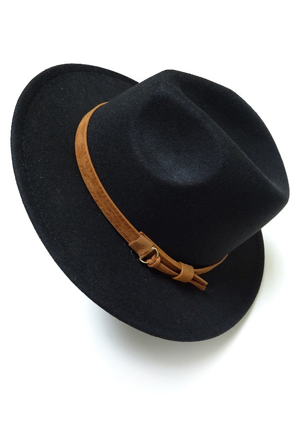 A VINTAGE CLASSIC FEDORA HAT BROWN TIE TRIM - Image 3