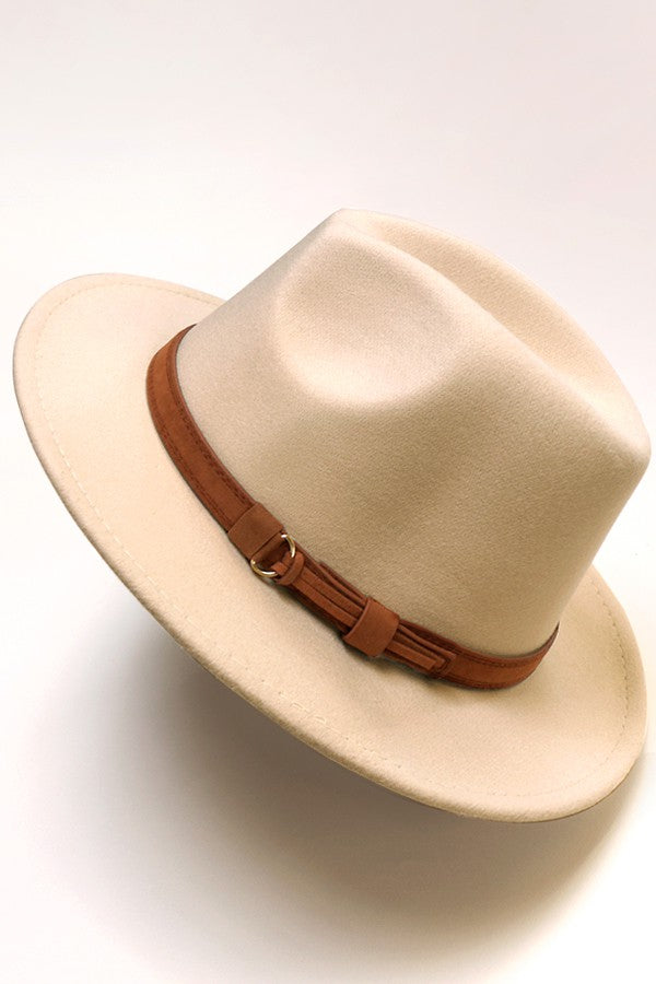 A VINTAGE CLASSIC FEDORA HAT BROWN TIE TRIM - Image 6