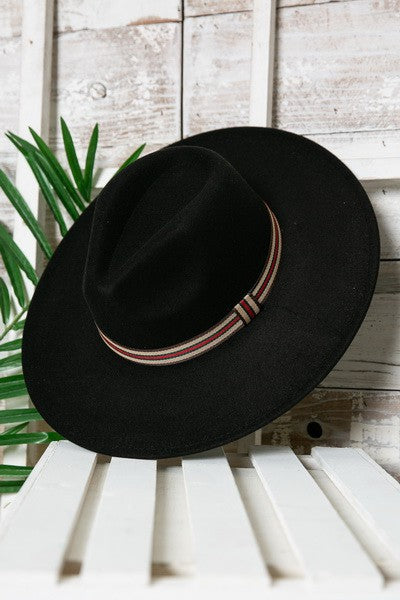 FEDORA HAT WITH DESIGNER INSPIRED TRIM - Image 10