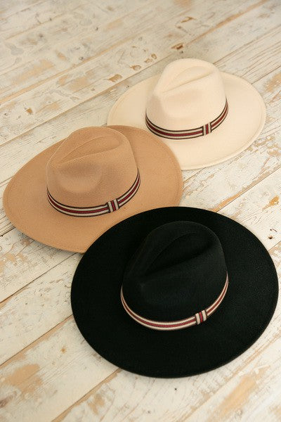 FEDORA HAT WITH DESIGNER INSPIRED TRIM - Image 2