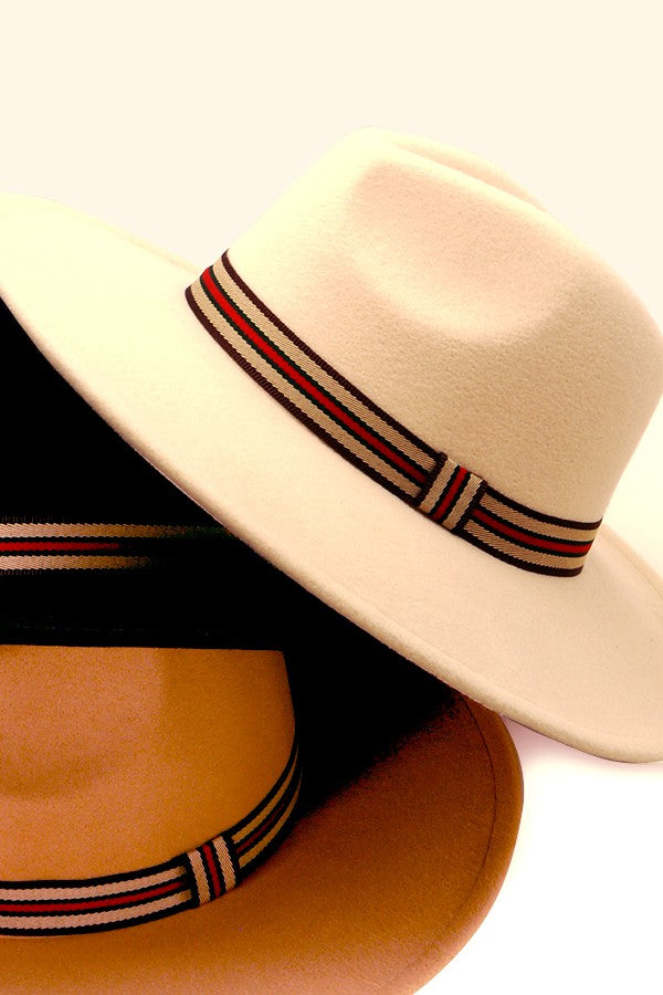 FEDORA HAT WITH DESIGNER INSPIRED TRIM - Image 7