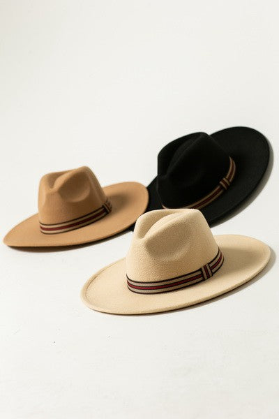 FEDORA HAT WITH DESIGNER INSPIRED TRIM - Image 3