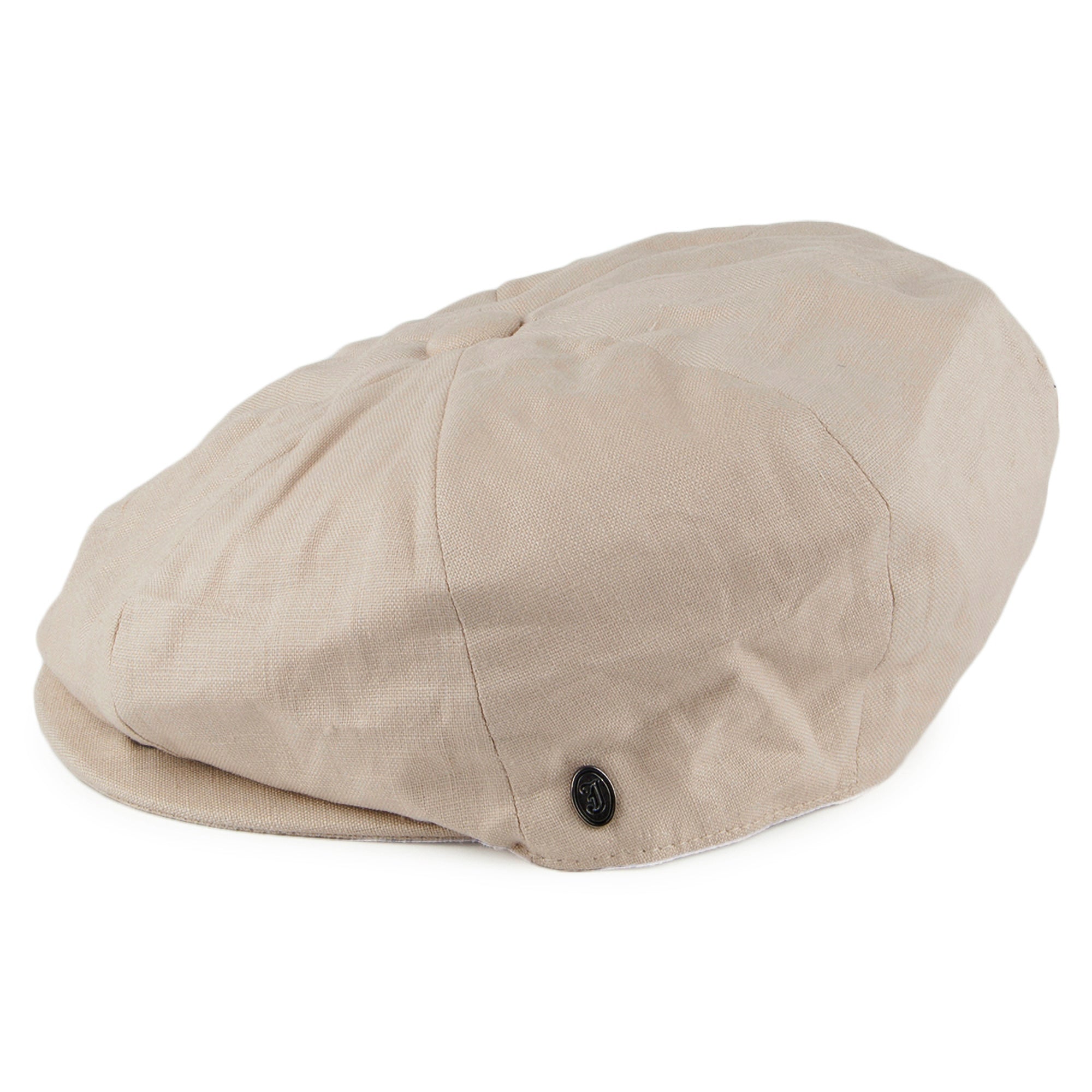 Natural Linen Newsboy Cap - Image 2