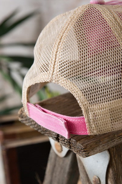 PREMIUM DISTRESS MESH BACK BASEBALL CAP - Image 19
