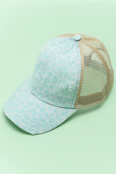 PREMIUM DISTRESS MESH BACK BASEBALL CAP - Image 5