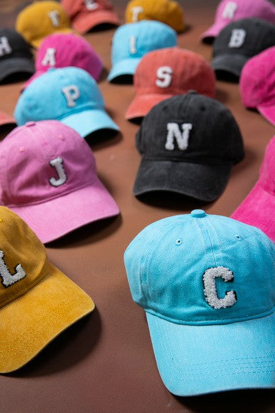 WASHED SHERPA INITIAL BASEBALL CAP 40HW705