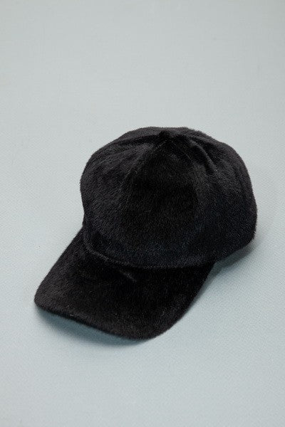 FAUX FUR COZY BASEBALL CAP - Image 4