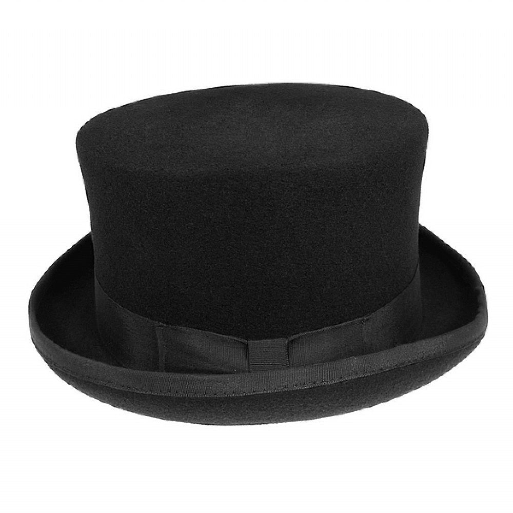 Black Mid Crown Top Hat - Image 2
