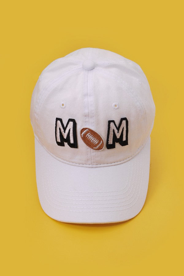 GAME DAY MOM FOOTBALL WASHED BASEBALL CAP - Image 3