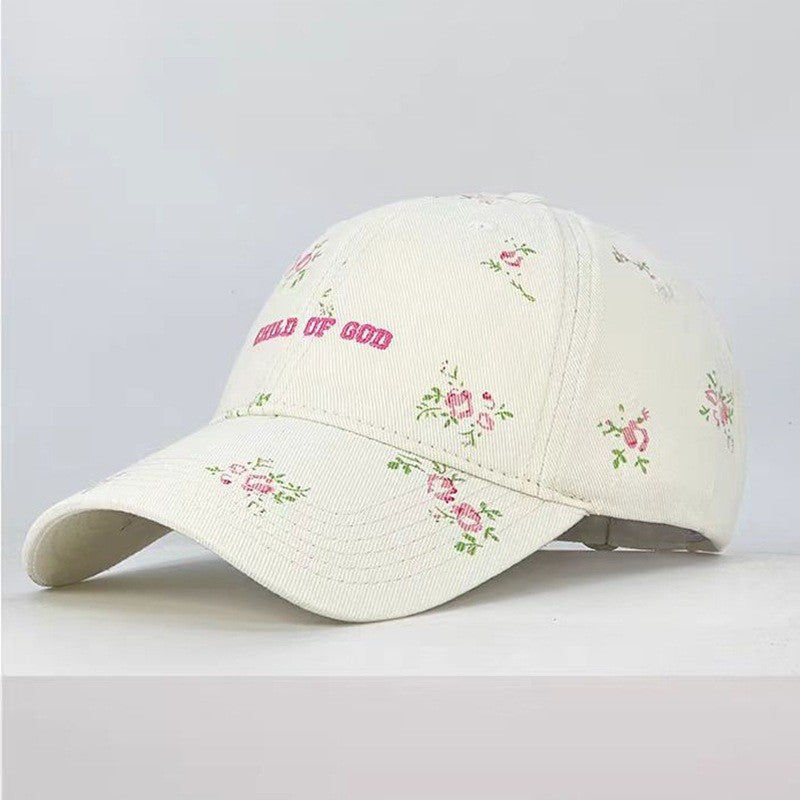 FLORAL CHILD OF GOD CASUAL BASEBALL CAP - Image 3