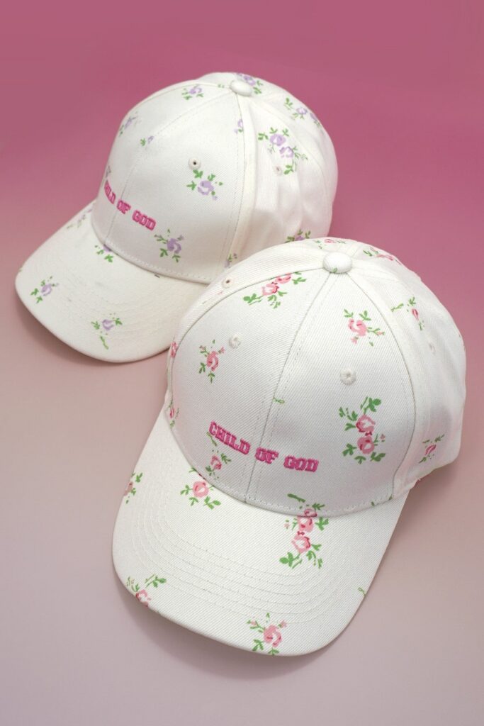 FLORAL CHILD OF GOD CASUAL BASEBALL CAP
