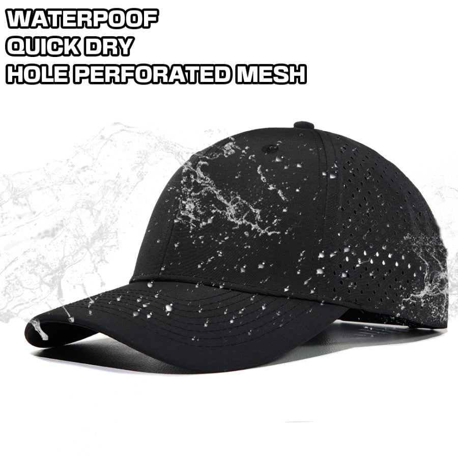 Stylish Breathable Laser-Cut Baseball Cap - Image 3