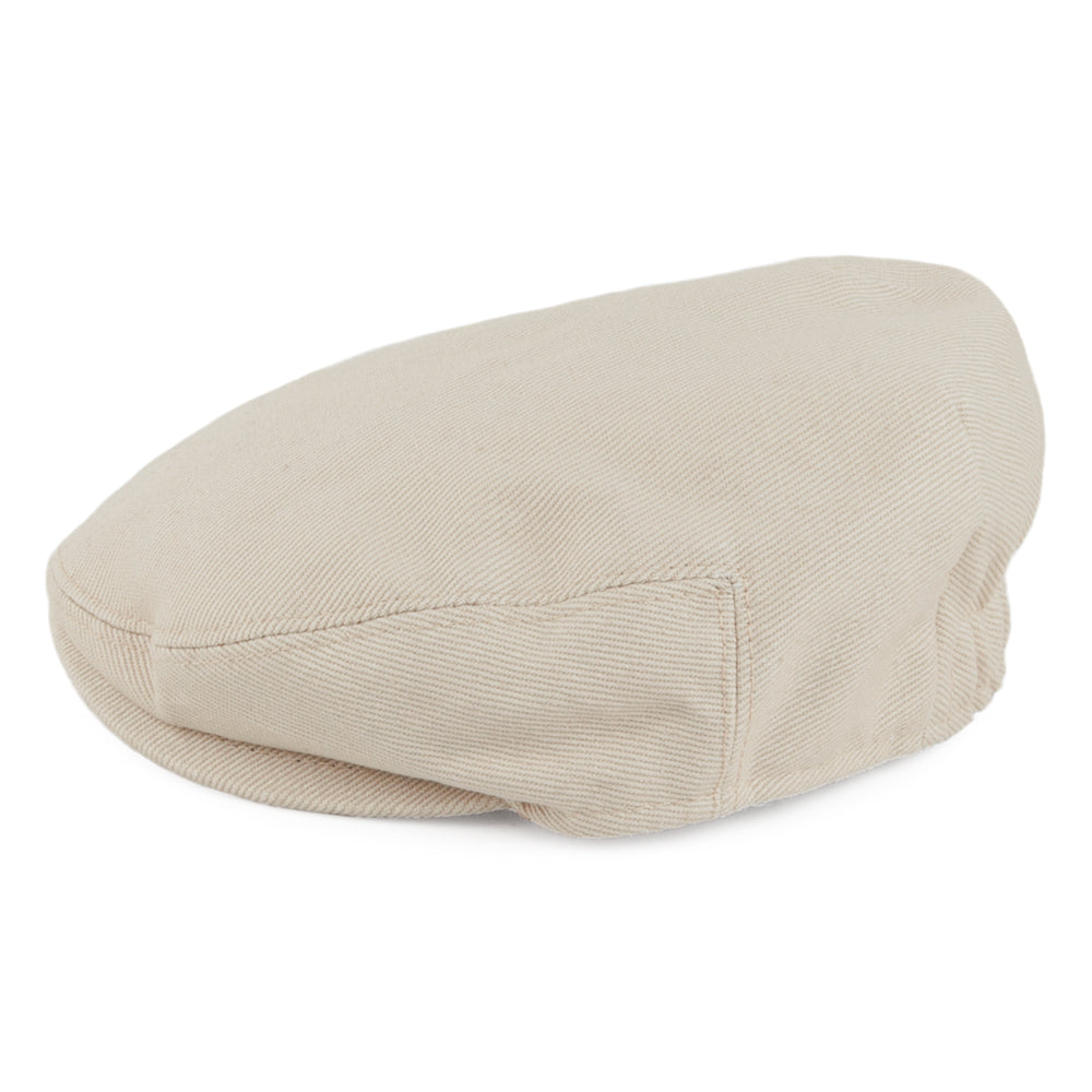 Beige Baby Cotton Flat Cap - Image 2