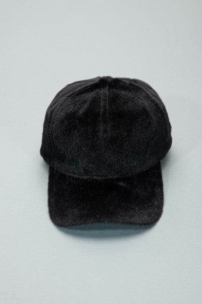 FAUX FUR COZY BASEBALL CAP - Image 5