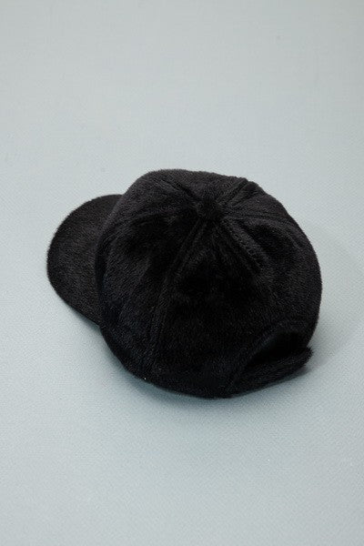 FAUX FUR COZY BASEBALL CAP - Image 6