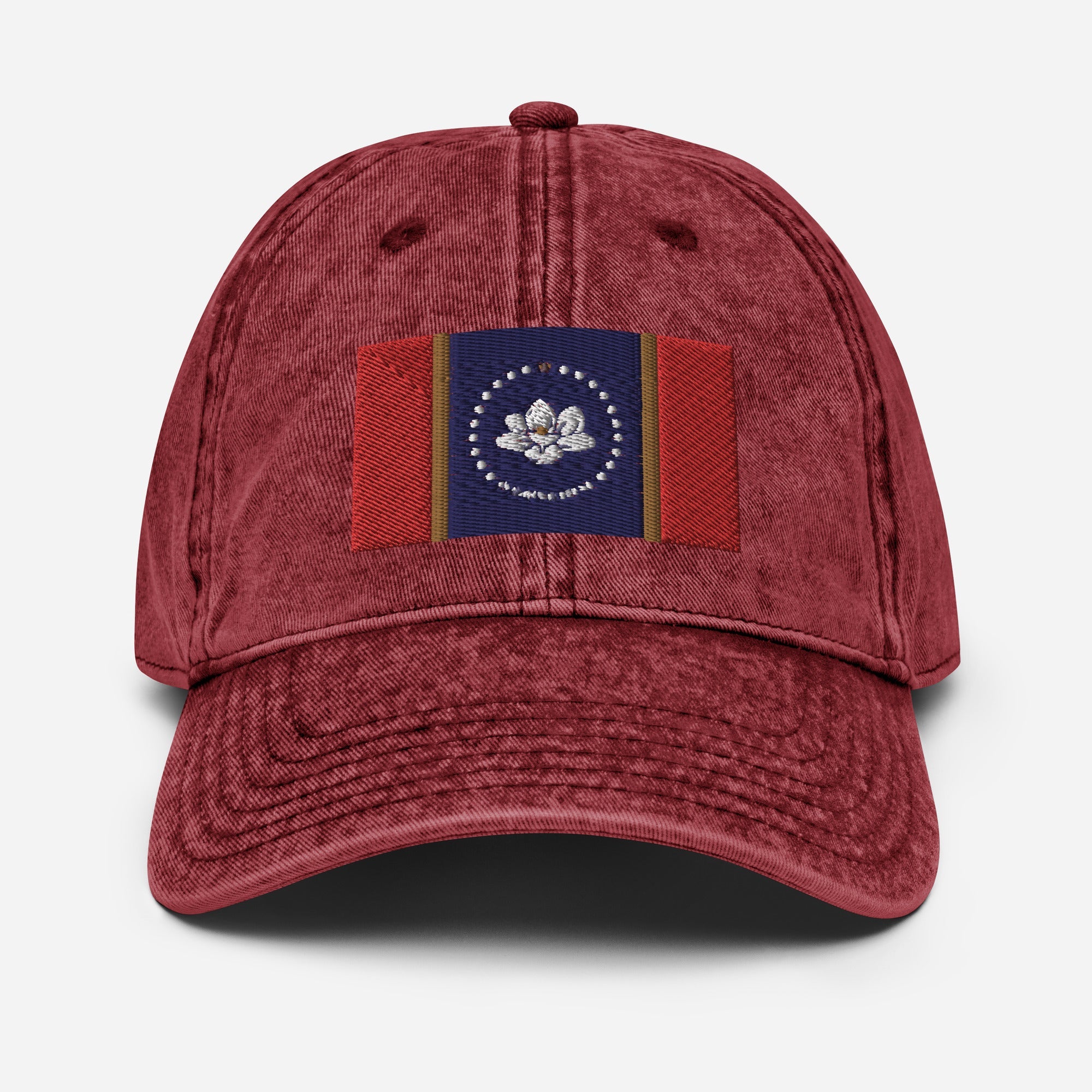 Mississippi Flag Vintage Cotton Twill Cap