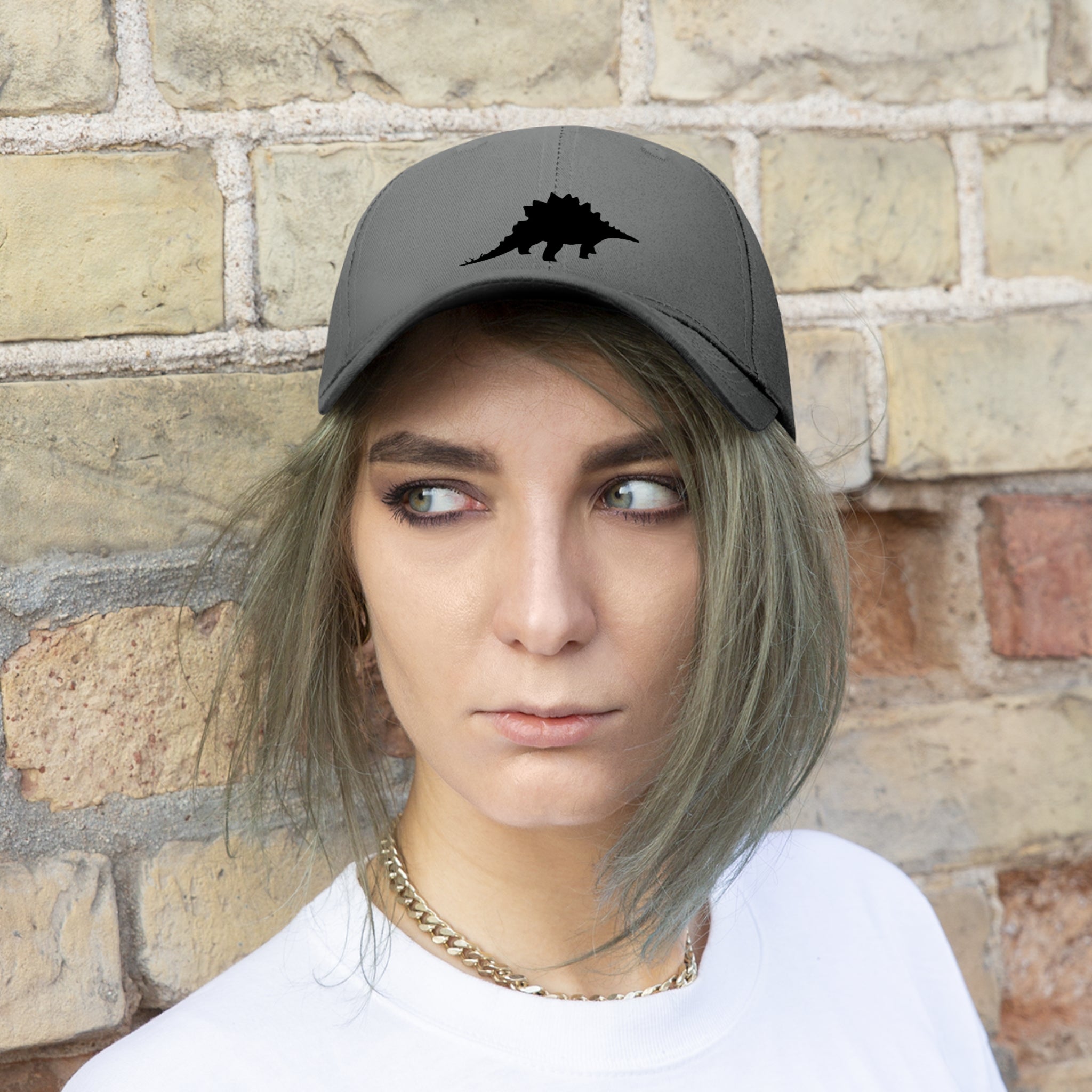 Stegosaurus Twill Hat | Paleontologist Gift for Dinosaur Lovers