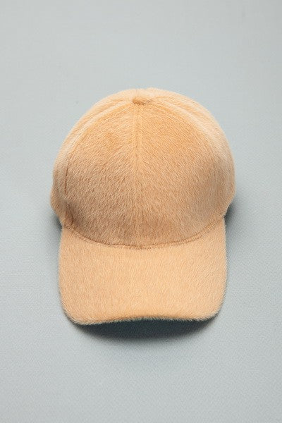 FAUX FUR COZY BASEBALL CAP - Image 7